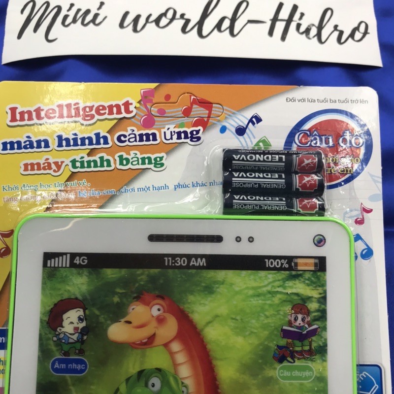 Đồ chơi iPad máy tính bảng màn hình cảm ứng kể  chuyện ru ngủ đọc thơ phát nhạc tiếng Việt cho bé tặng kèm pin