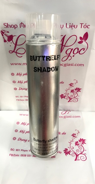 [Có 2 loại] Keo xịt tóc Gôm Bạc xịt tạo kiểu định hình bới tóc cô dâu BUTTERFLY SHADOW nhỏ lớn cứng mềm ( new arrival ).