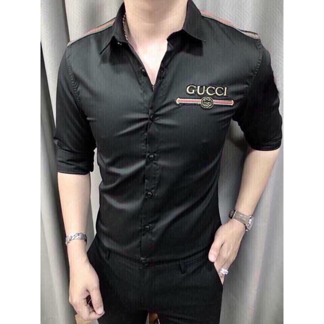 (CAO CẤP)Áo Sơ Mi Nam Kẻ Ngang Họa Tiết cao cấp SM00003 | BigBuy360 - bigbuy360.vn