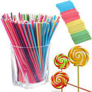Một gói Kẹo que tăm / kẹo stick sắc màu vị trái cây hiệu Weisier Hongkong gói 35g