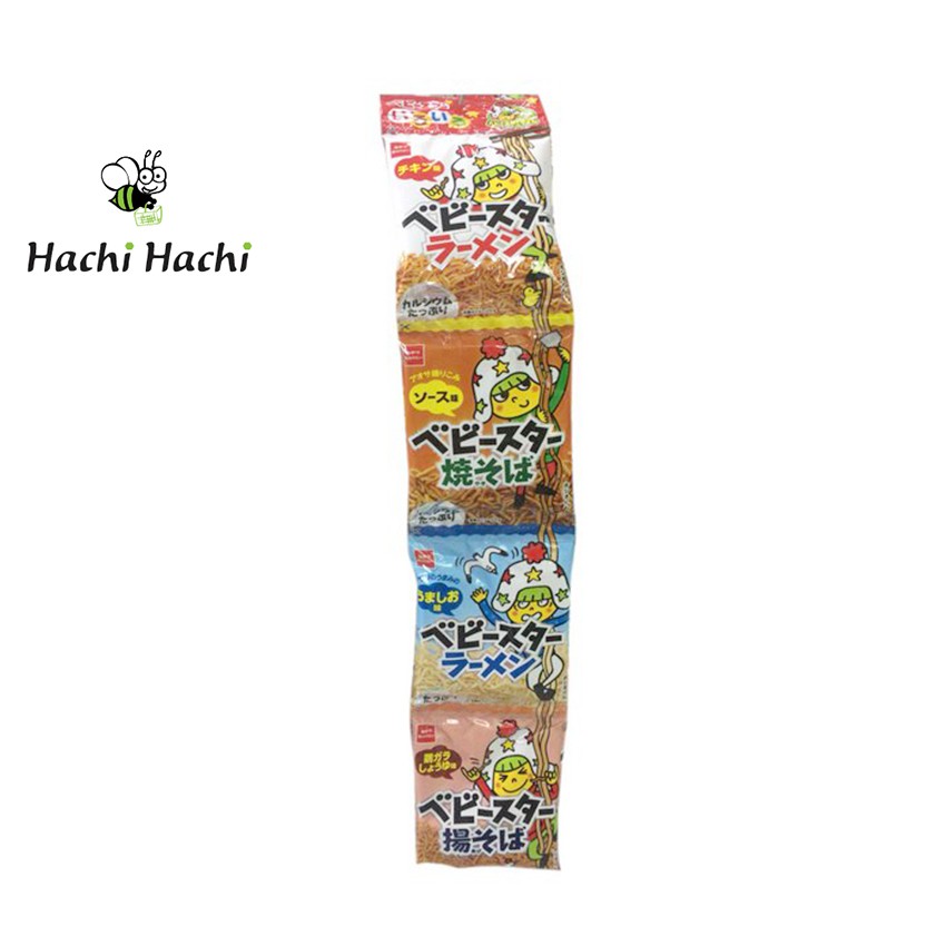 Snack mì Nhật Bản Baby Star 18g x 4 gói - Hachi Hachi Japan Shop