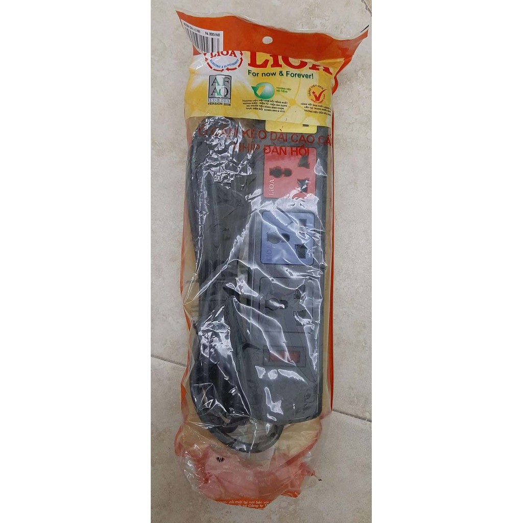 Ổ cắm điện LIOA đa năng(4 lỗ 3M, 6 lỗ 5M)