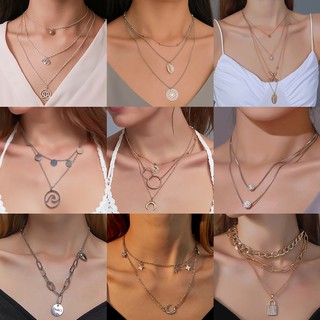 Dây chuyền nhiều lớp phong cách thời trang cổ điển dành cho nữ gồm 20 kiểu dáng tùy chọn