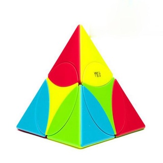 [Chính Hãng] Rubik Biến Thể QiYi Ancient Coin Pyraminx Stickerless Rubic Tam Giác Biến Thể