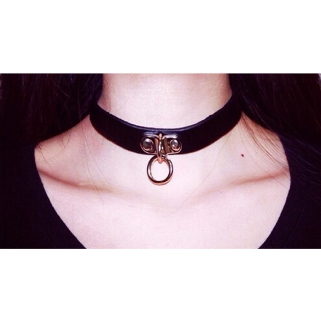 Vòng cổ choker da