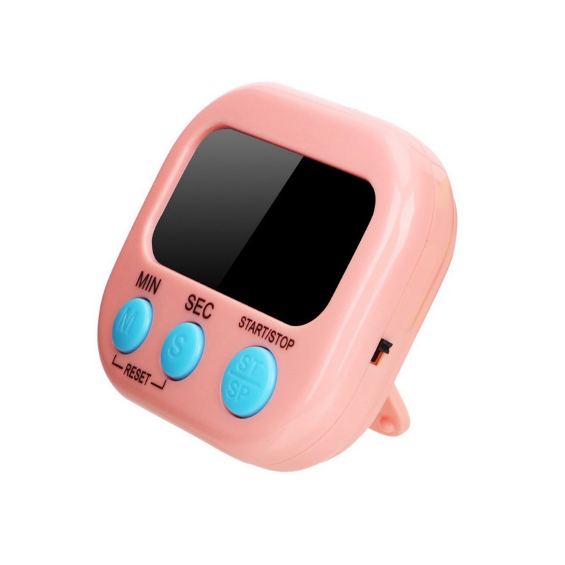 Đồng hồ bấm giờ đếm ngược Mini để bàn hẹn giờ chống quên có chuông báo học tập nấu ăn, hút nam châm J17 MONASO
