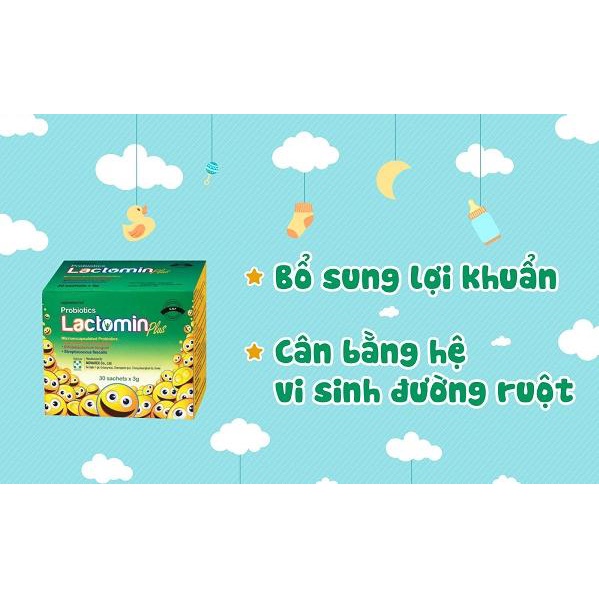 LACTOMIN VIÊN & LACTOMIN PLUS GÓI - MEN VI SINH HÀN QUỐC, BỔ SUNG LỢI KHUẨN, CÂN BẰNG HỆ VI SINH ĐƯỜNG RUỘT