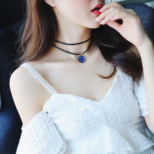 Mặt galaxy mạ làm vòng cổ, vòng chocker