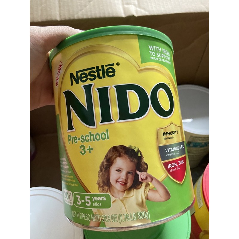 Có bill - Sữa nido nắp xanh 800g