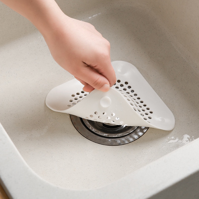 1 Miếng Lọc Silicone Chống Tắc Nghẽn Ống Cống Nhà Tắm