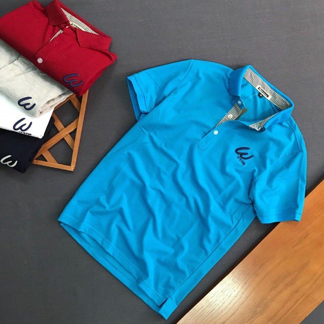 MEW VH Áo Thun Nam Cổ Bẻ LoGo W Chuẩn . Vải Cá Sấu Cotton Co Giãn - Chất Đẹp Nha 6 8