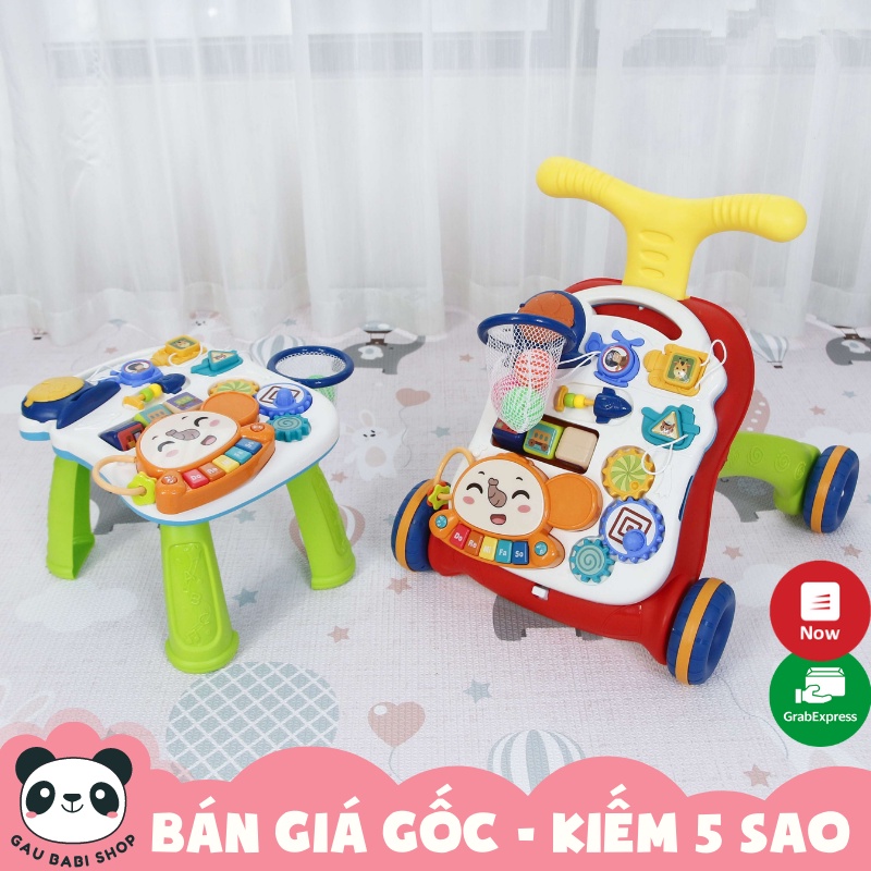 Bàn chơi đa năng có nhạc kiêm xe tập đi 2 trong 1 Toyshouse N6038