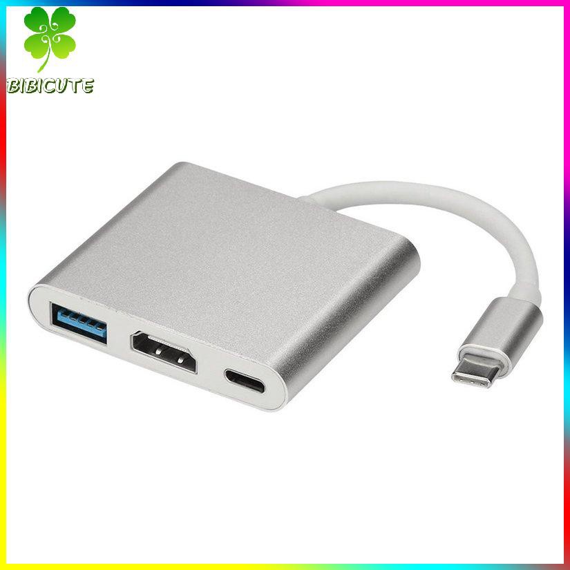 [Fast delivery]USB 3.1 Tipo C Hub A HDMI-compatible 4 K + USB 3.0 + USB-C Durable Practical