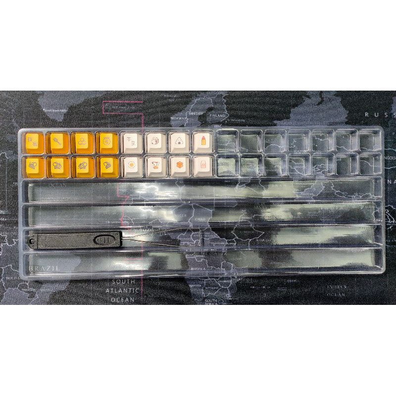 Bộ keycap Honey &amp; Milk Thick PBT Cherry Profile 154 nút dùng cho bàn phím cơ