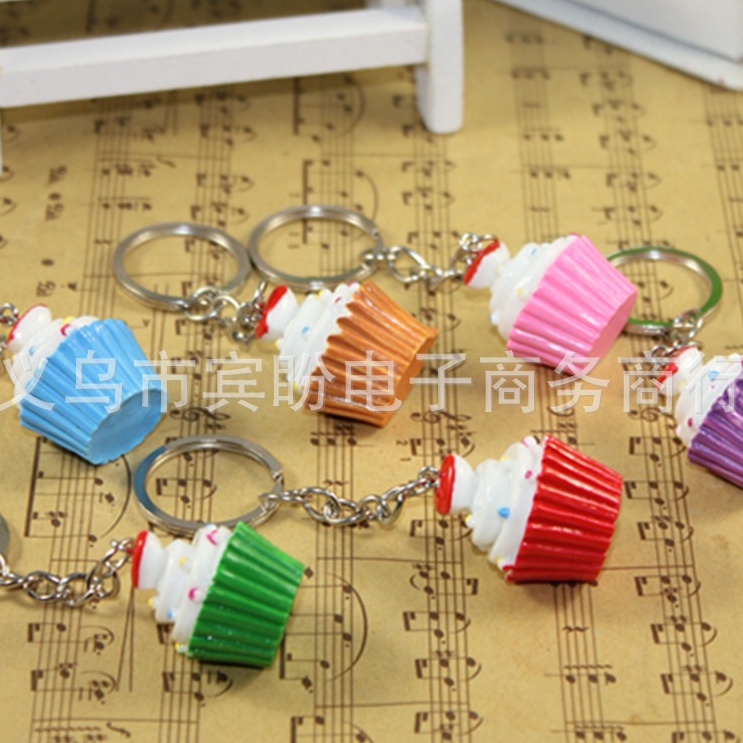 (Thaosi8420) Móc khóa mô hình bánh cupcake