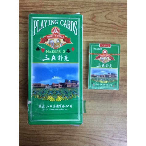 Bộ bài tây xanh lá No0982-3  52 lá