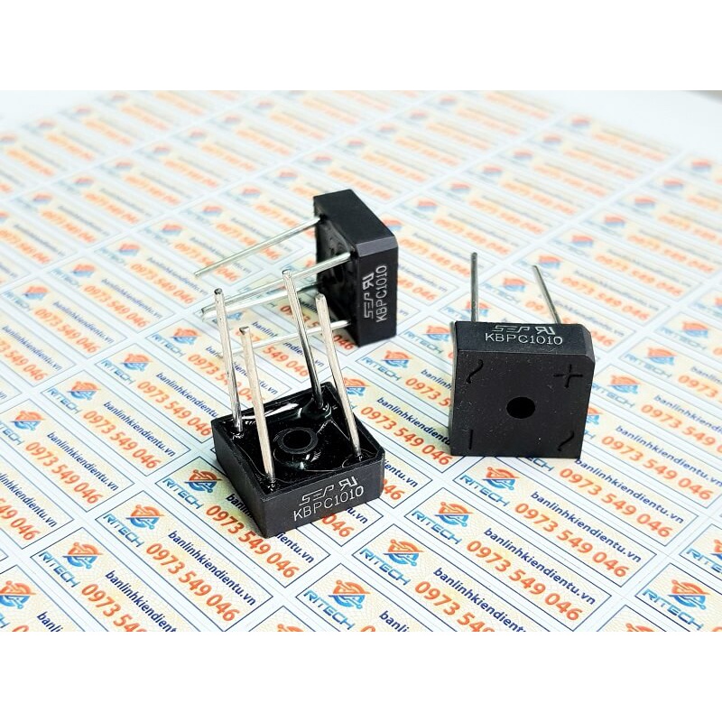 [Combo 5 chiếc] KBPC1010 Diode cầu 10A/1000V