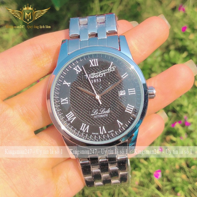 Đồng hồ nam chính hãng TS 1853 dây thép không gỉ cao cấp, mặt vân cực đẹp sang trọng giá rẻ [Tặng thêm pin] | BigBuy360 - bigbuy360.vn