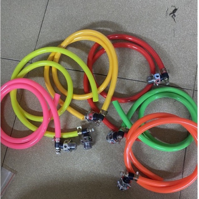 Ốc Ty Nhớt Inox Salaya kèm ống hơi màu