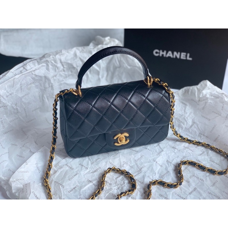 Túi xách nữ chất da thật Sz 20cm Fullbox nam châm bill đầy đủ