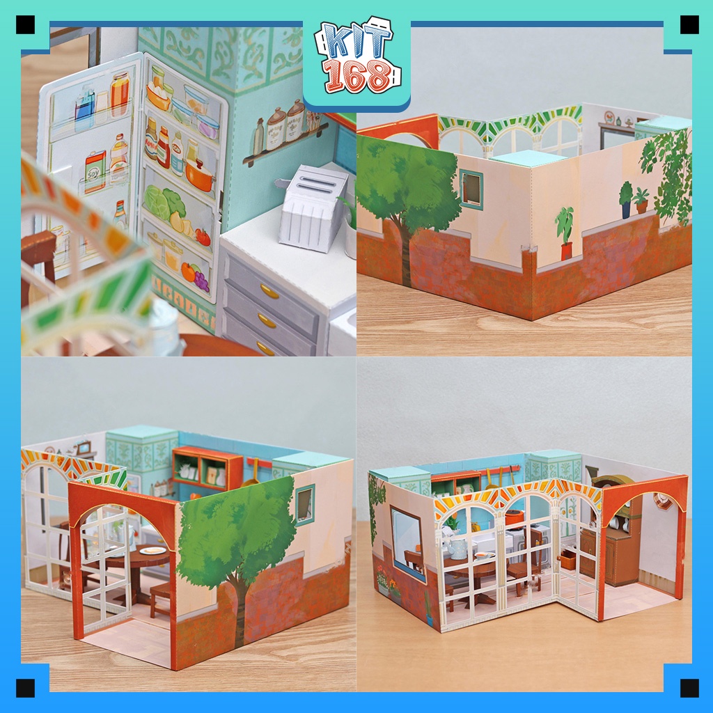 Mô hình giấy kiến trúc Nhà nhỏ xinh xinh