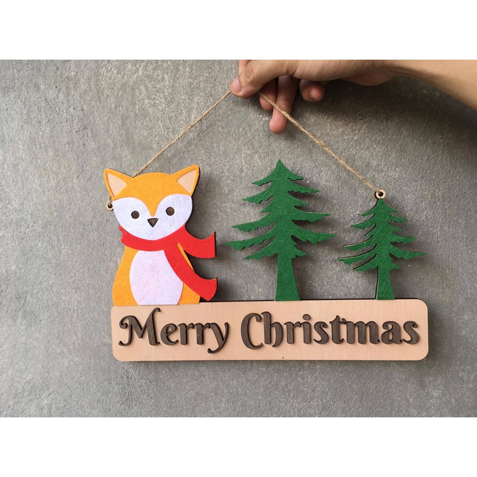 Vòng decor Noel trang trí nhà, cửa hàng