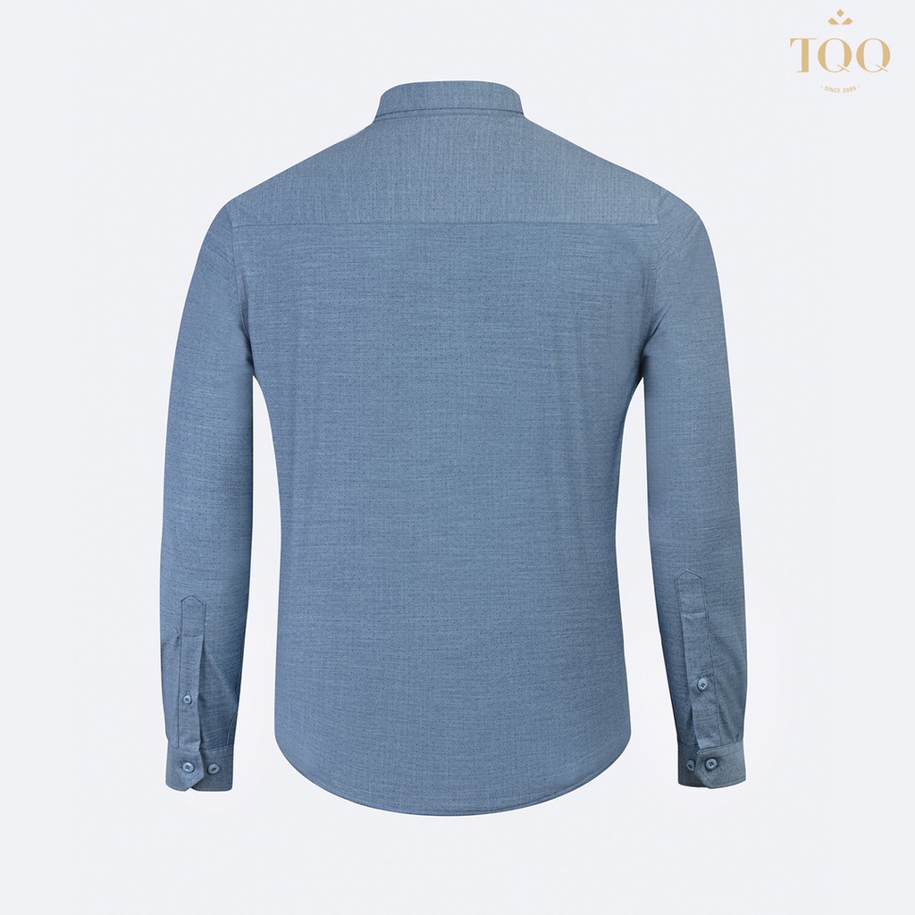 Áo sơ mi nam dài tay TQQ dáng body H321 chất Viscose cao cấp hạn chế nhăn