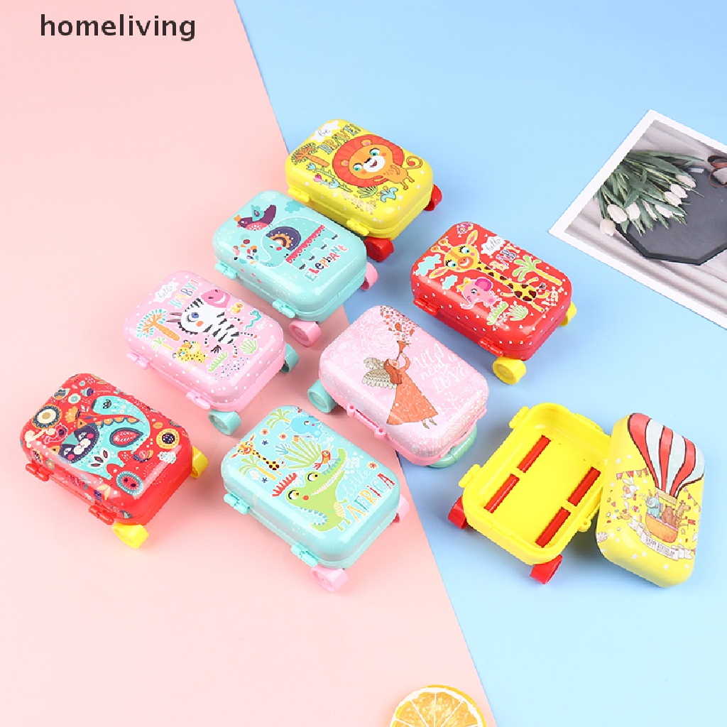 Va Li Mini Bằng Kim Loại Trang Trí Cho Nhà Búp Bê