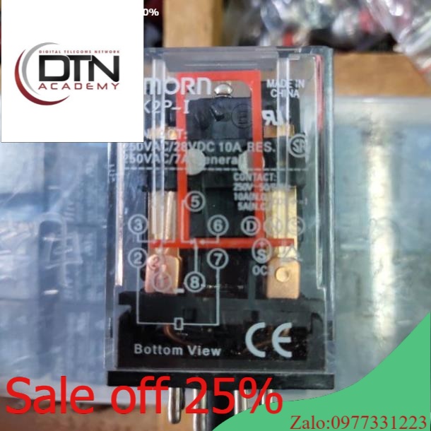 Relay Rơ le trung gian OMRON 10A 8 chân tròn (MK2P-I), 11 chân tròn (MK3P-I)