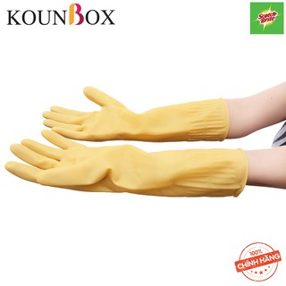 Găng Tay Dài Scotch Brite 3M ( Size M- 26cm ) Cao Su Thiên Nhiên - Màu Vàng
