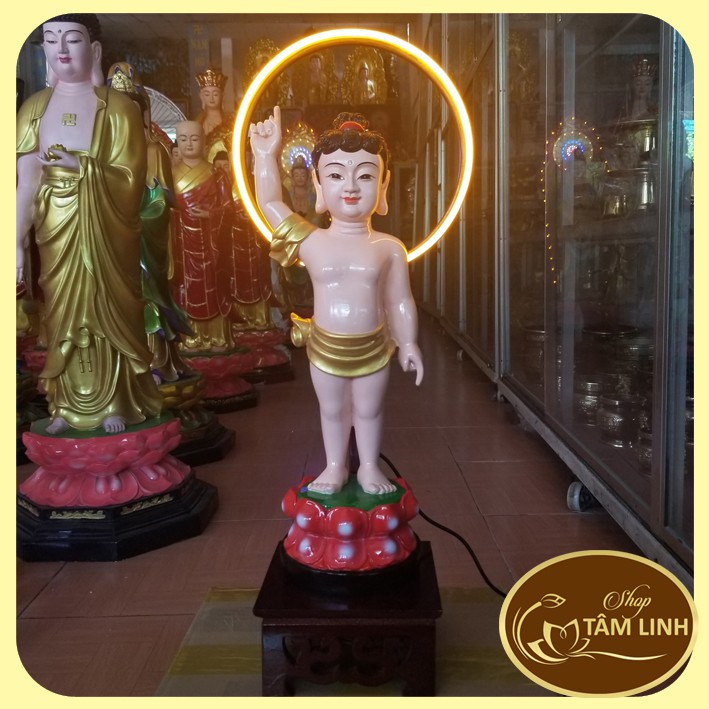 Tượng Đức Phật Đản Sanh cao 38cm