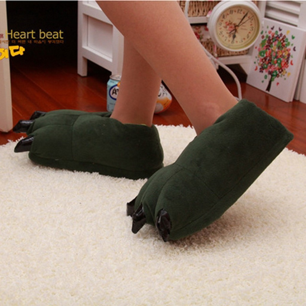 Giày bông hình móng vuốt khủng long