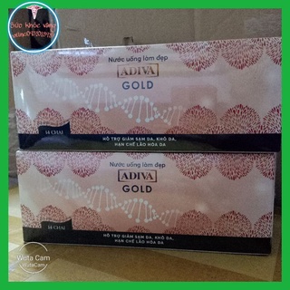 (Chính Hãng) 01 hộp GOLD COLLAGEN ADIVA - MẪU MỚI (14 lọ/hộp)
