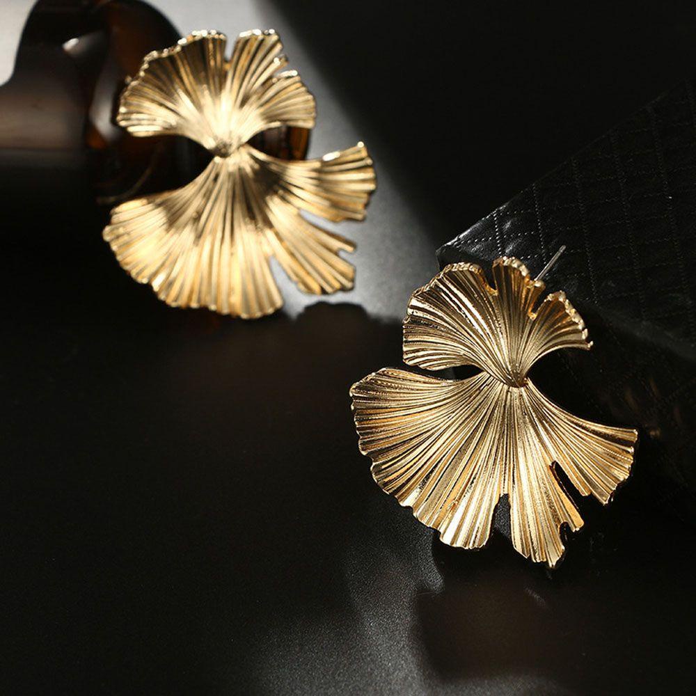 Khuyên Tai Thả Hình Lá Ginkgo Biba Kiểu Dáng Thời Trang Cho Nữ