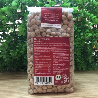 Đậu gà hữu cơ DAVERT gói 500g