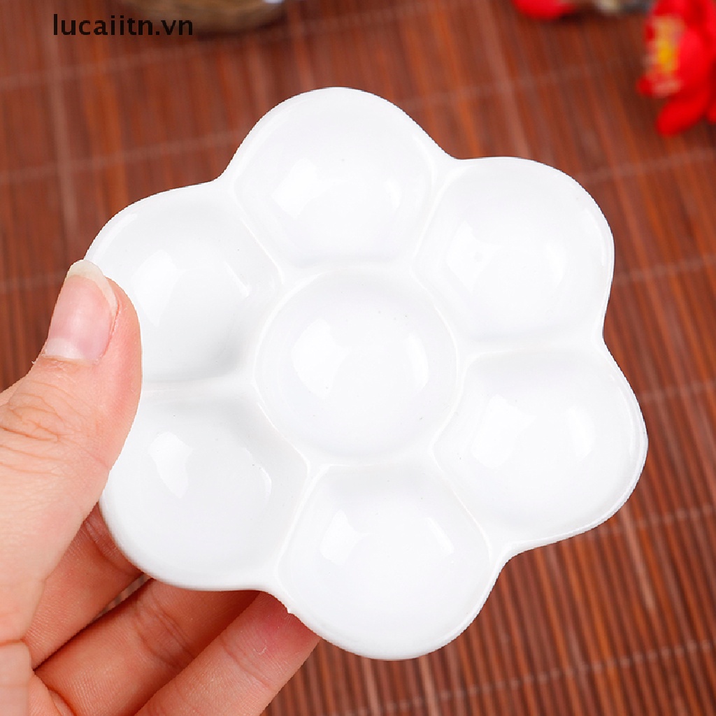 1 Khay Gốm Sứ Đựng Màu Nước Vẽ Tranh Nghệ Thuật LUC