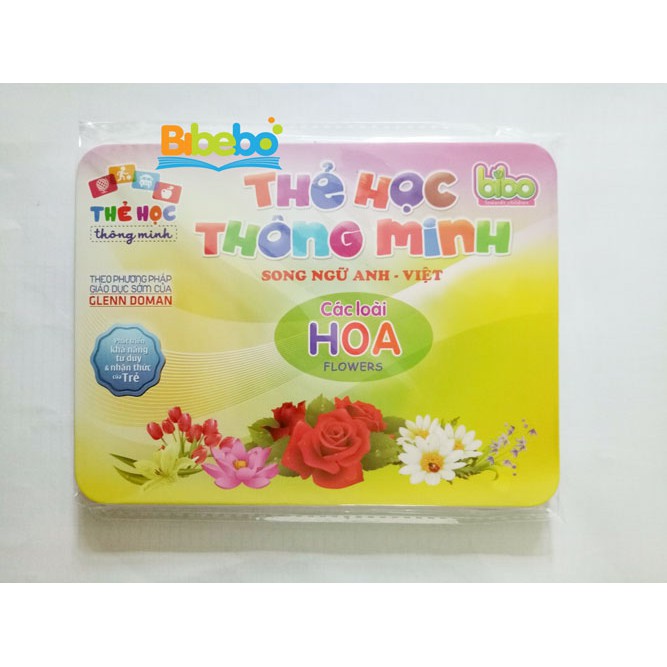 Thẻ Học Thông Minh Song Ngữ Anh-Việt Theo Phương Pháp Glenn Doman Chủ Đề Các Loài Hoa