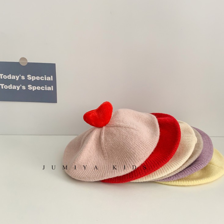 Mũ Beret Màu Trơn Thời Trang Hàn Quốc Cho Bé