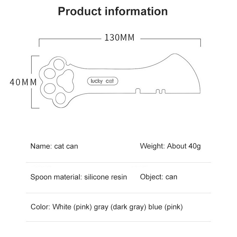 Muỗng múc đồ ăn đóng hộp đa năng cho thú cưng