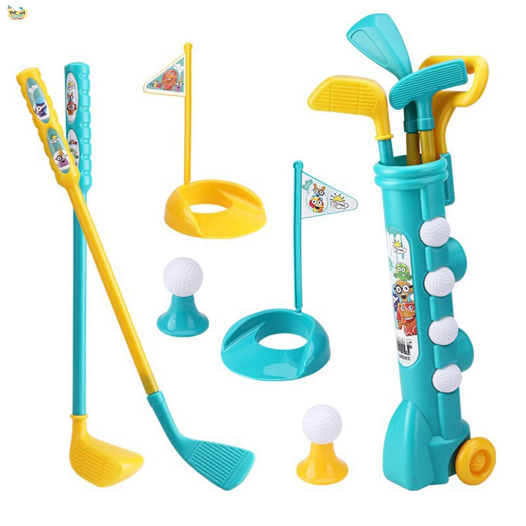 Bộ Đồ Chơi Đánh Golf Mini Kèm Bánh Xe Dành Cho Trẻ Em