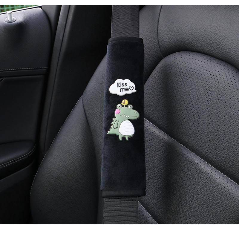 Vỏ Bọc Dây Đai An Toàn Xe Hơi Họa Tiết Hoạt Hình Dễ Thương