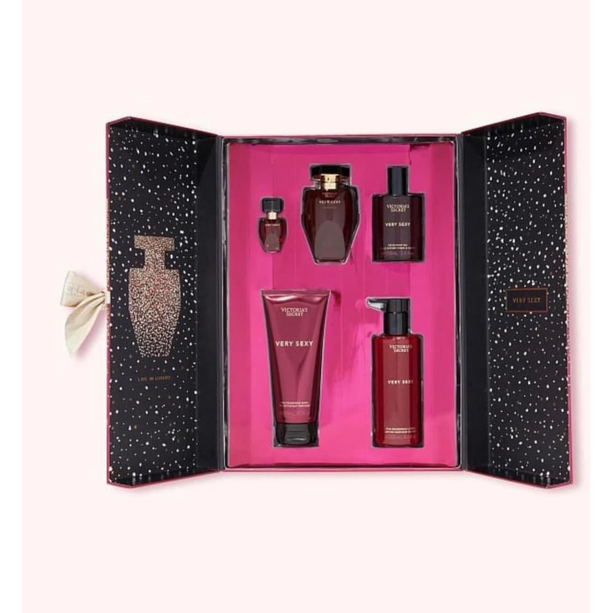 (Hàng Mỹ) Giftset Very Sexy, Bộ quà tặng Victoria's Secret chính hãng (5 món như hình)