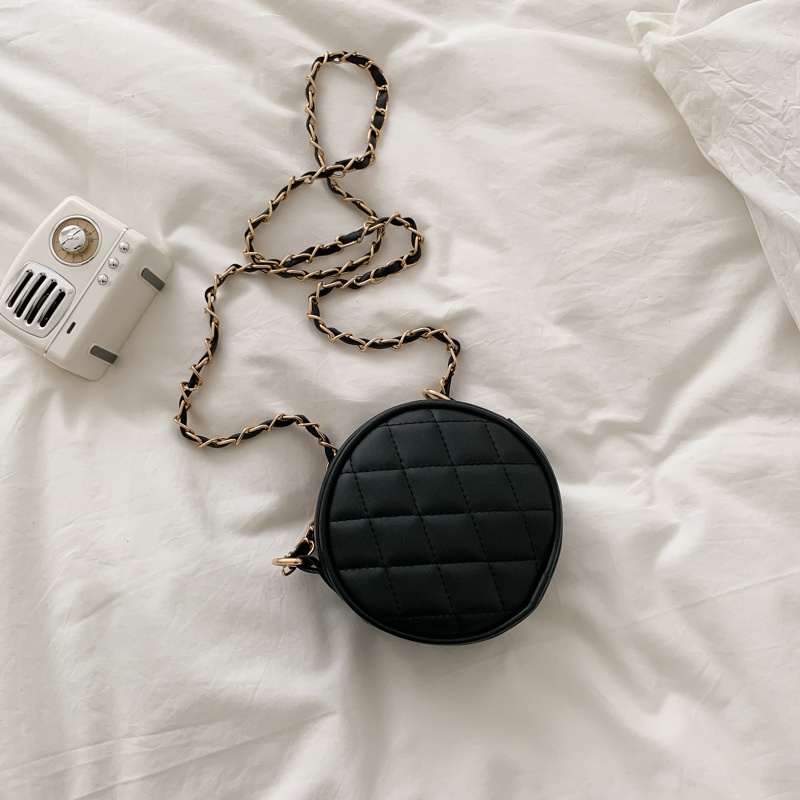 Túi Đeo Chéo Hình Tròn Nhỏ Đơn Giản Thời Trang Cho Nữ