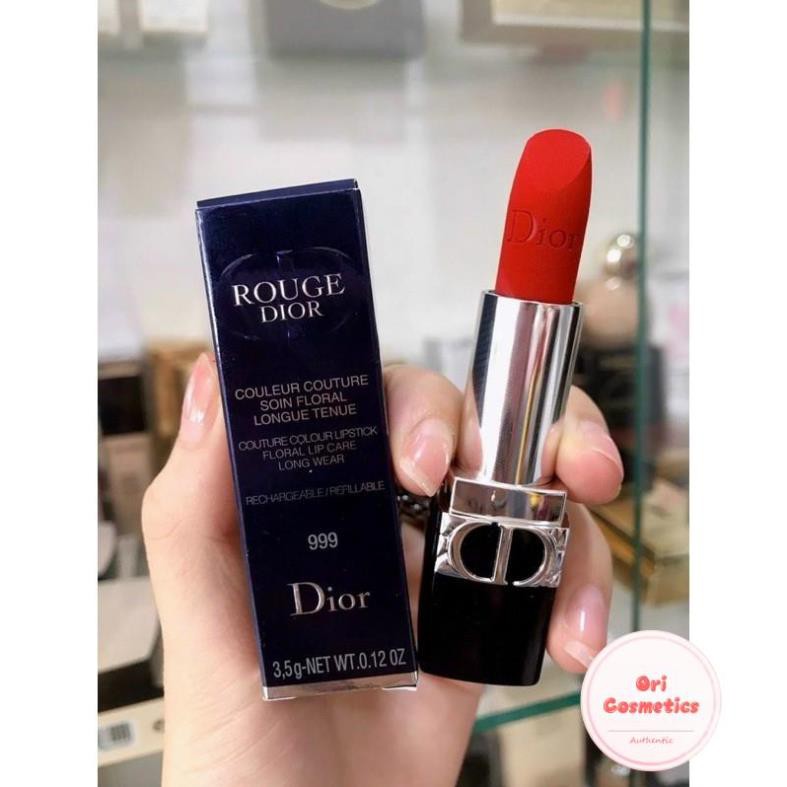 [Chính hãng] Son Dior Velvet 999 Nhung l Đỏ Tươi MỚI NHẤT (bản limited khắc sao-bản thường)
