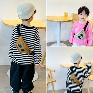 Se7en Child Baby Fort Phiên bản Hàn Quốc Túi đeo ngực trẻ em nhỏ Hoạt hình Túi chéo cho bé trai tập đi Túi đeo thắt lưng dễ thương