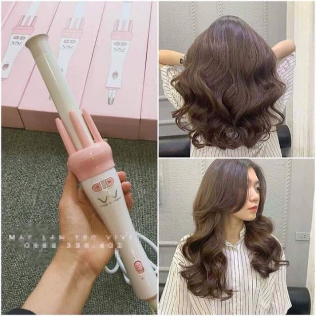 Máy uốn tóc mini thông minh.chỉ mất 1p30s bạn sẽ có một bộ tóc xinh xắn theo ý mình,máy uốn bao cong