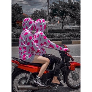 Áo nắng bò sữa màu hồng