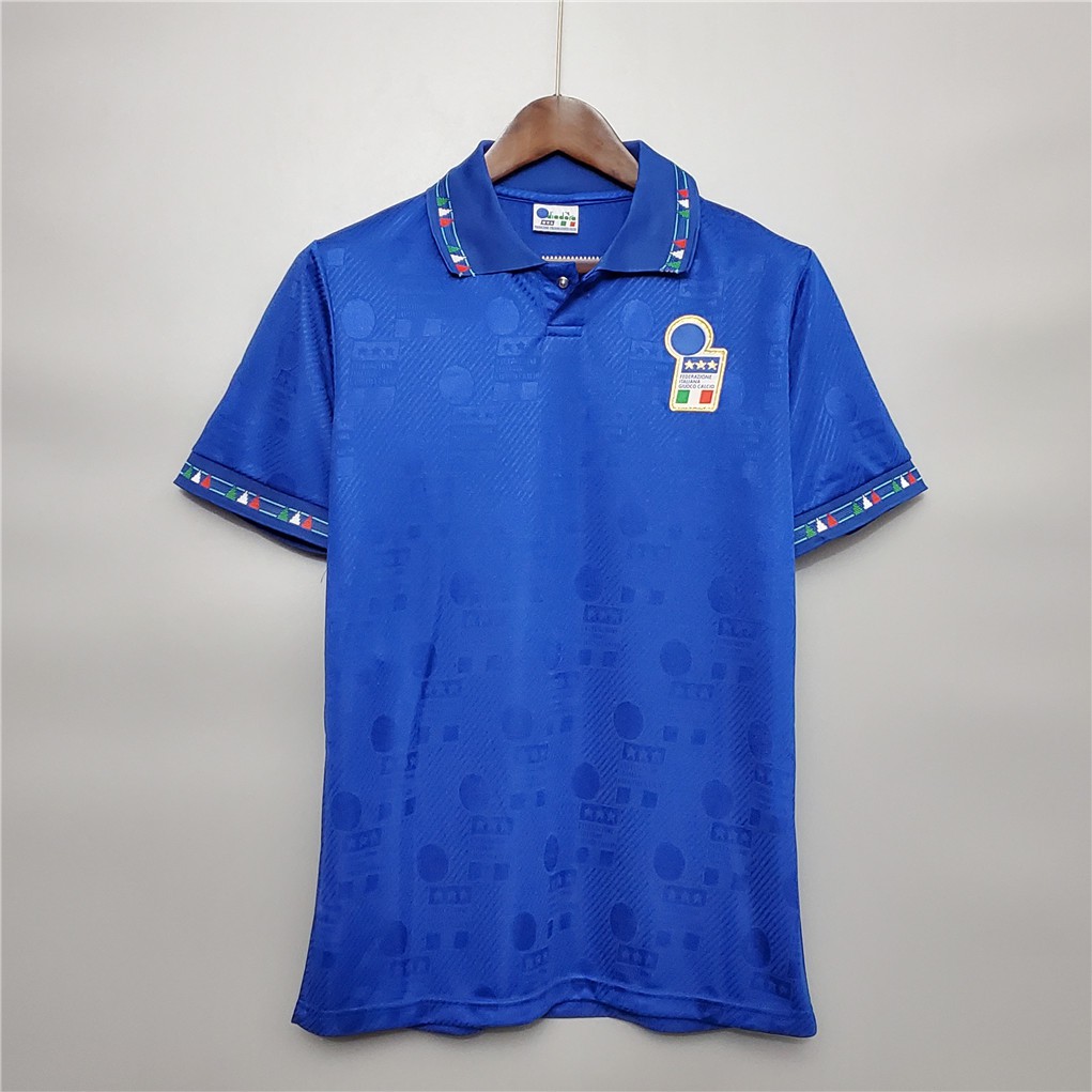 Áo Bóng Đá Đội Tuyển Ý 1994 Phong Cách Retro