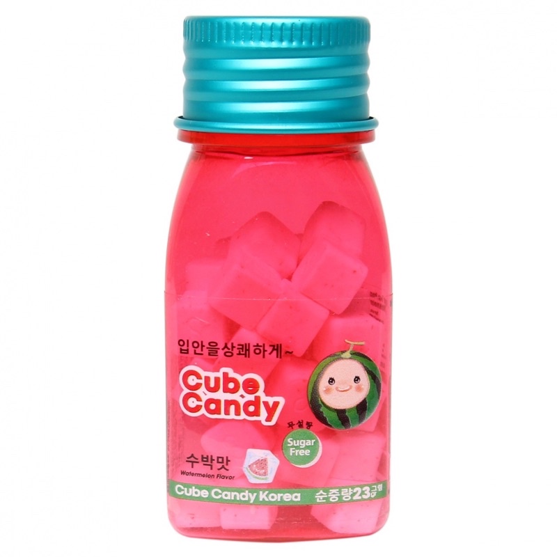 KẸO THE CUBE CANDY LỌ 23G VỊ NHO/ CHANH/ DƯA HẤU/ ĐÀO/ RED BULL- KẸO NGẬM