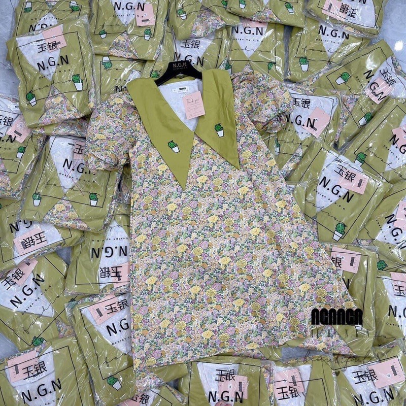 [Siêu Hot] Váy Hoa Dáng Suông Tay Phồng , Đầm Dáng Suông Tay Cộc Siêu Xinh Có Ảnh Thật Kèm Video | BigBuy360 - bigbuy360.vn